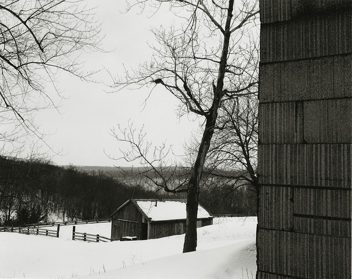 Near Frenchtown, New Jersey, 1970, 81-7002-01, 8x10 gelatin silver chloride contact print