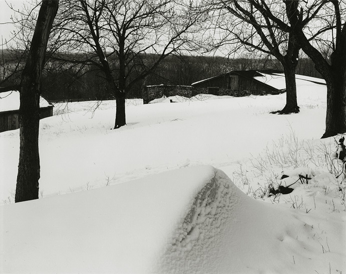 Near Frenchtown, New Jersey, 1970, 81-7002-04, 8x10 gelatin silver chloride contact print