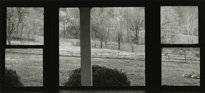 Near Frenchtown, New Jersey, 1971, 81-7111-02, 4x10 gelatin silver chloride contact print