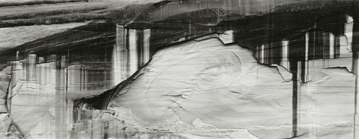 Canyon del Muerto, 1991, 82-9110-71-96, 8"x20" gelatin silver chloride contact print
