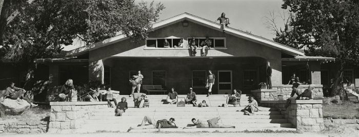 The Students of Deep Springs College, 1995, 82-8510-08, 8"x20" gelatin silver chloride contact print
